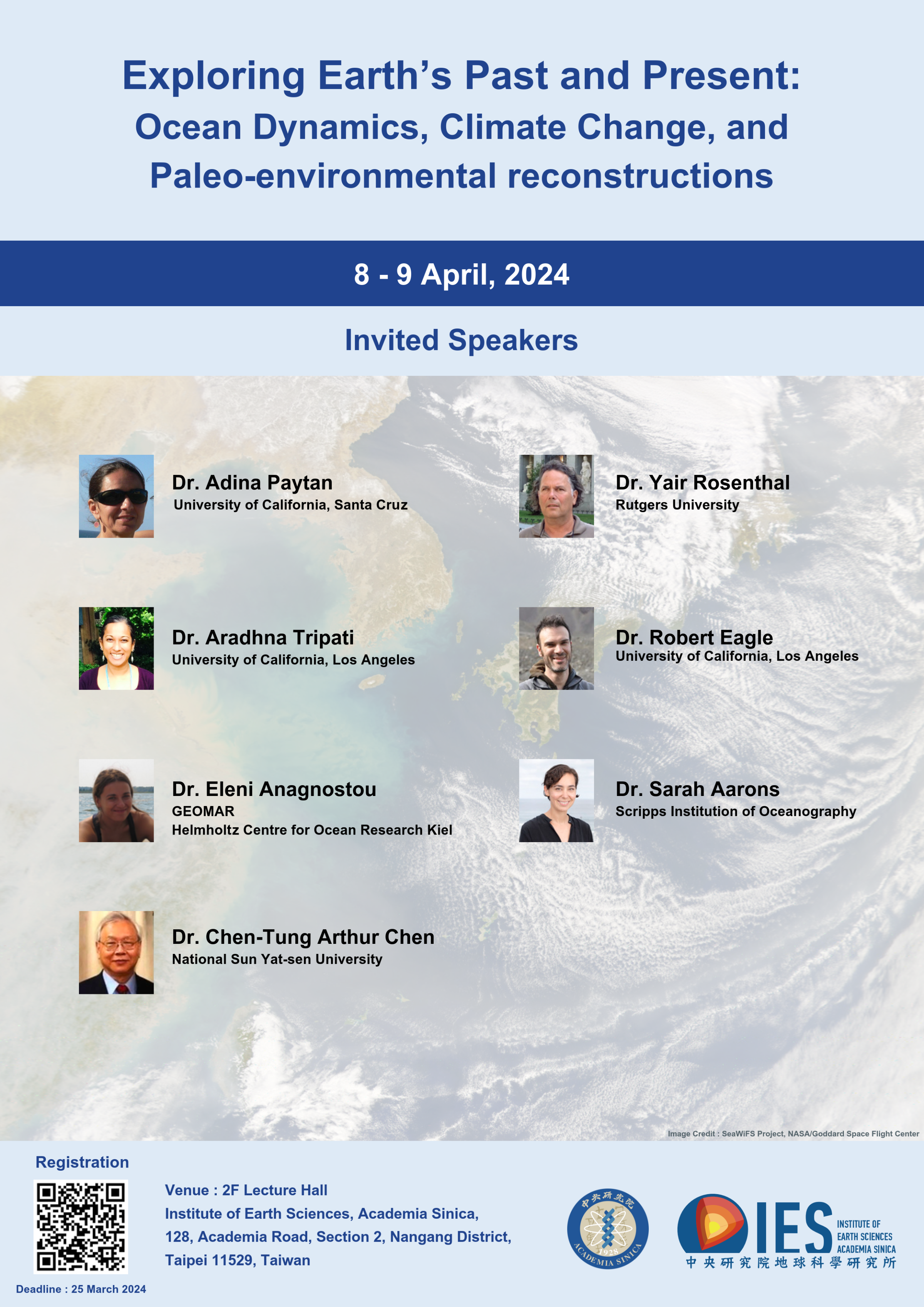 Workshop (Apr. 8-9) | Exploring Earth’s Past and Present: Ocean Dynamics, Climate Change, and Paleo-environmental reconstructions