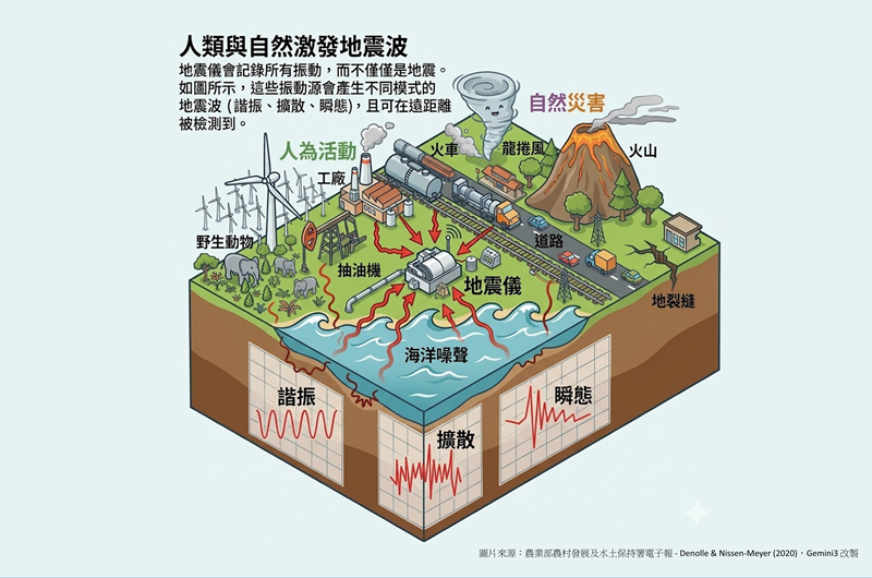 地震背景噪訊在崩塌偵測之運用