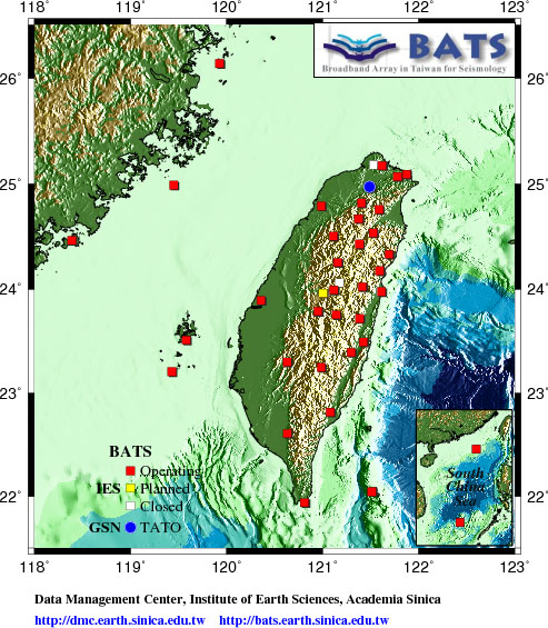 Broadband Array in Taiwan for Seismology (BATS)