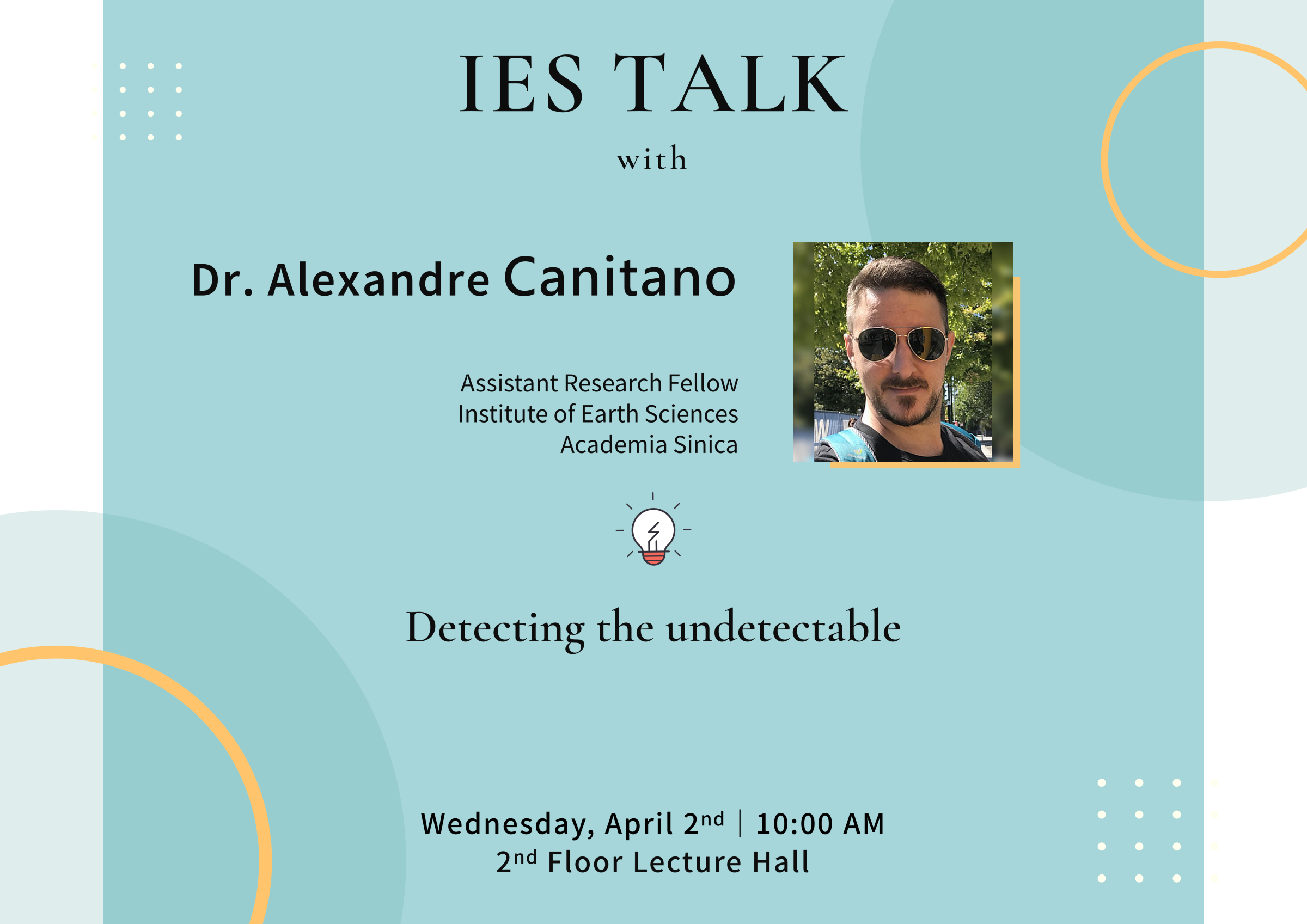 2025-04-02（Wed）Dr. Alexandre Canitano ：Detecting the undetectable