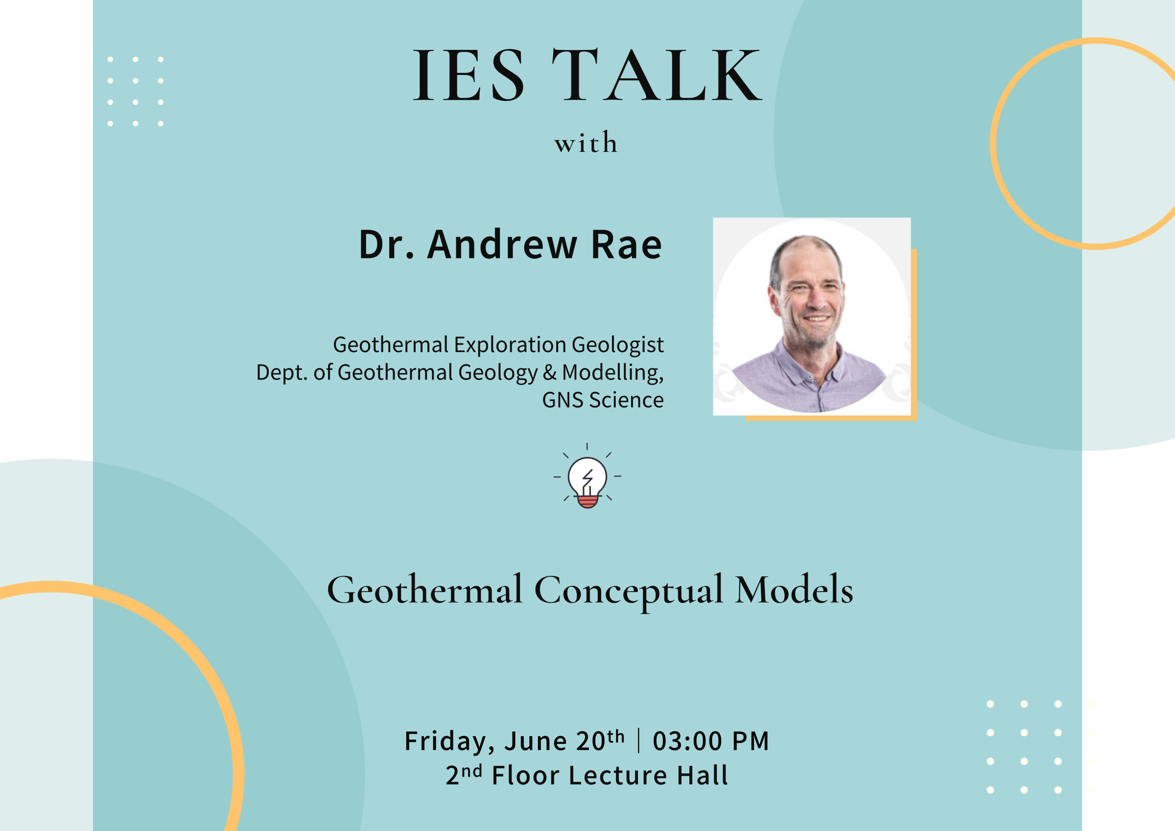 2025-06-20（週五）Dr. Andrew Rae： Geothermal Conceptual Models