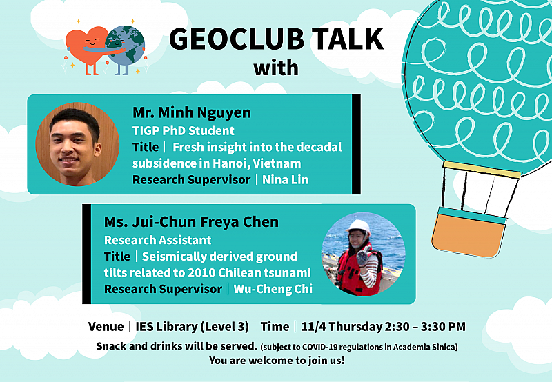 2021-11-04 (Thu) Geoclub｜Mr. Minh Nguyen / Ms. Rui-Chun Freya Chen